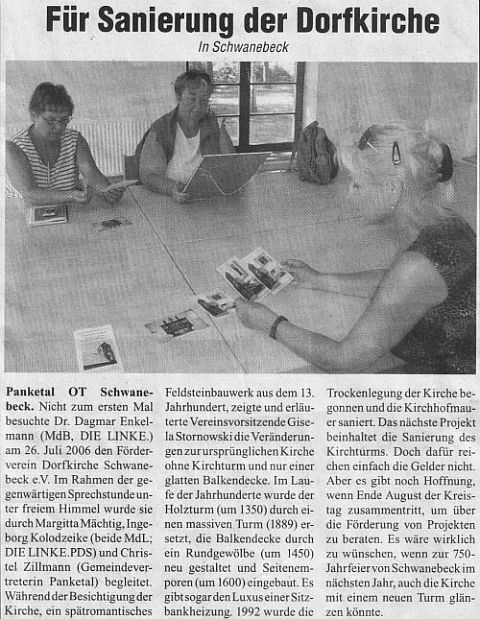 Artikel im Panketal Boten vom 31.1.2005